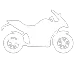 white motorcycle icon
